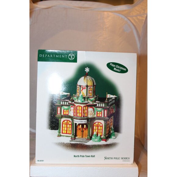 Dept 56 North Pole Village - Town Hall - Musical - Picture 6 of 6